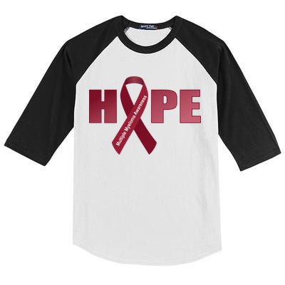 Hope For Multiple Myeloma Awareness Tribute Kids Colorblock Raglan Jersey