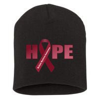 Hope For Multiple Myeloma Awareness Tribute Short Acrylic Beanie