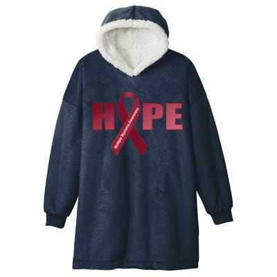 Hope For Multiple Myeloma Awareness Tribute Hooded Wearable Blanket