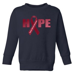 Hope For Multiple Myeloma Awareness Tribute Toddler Sweatshirt