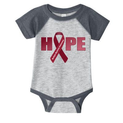 Hope For Multiple Myeloma Awareness Tribute Infant Baby Jersey Bodysuit