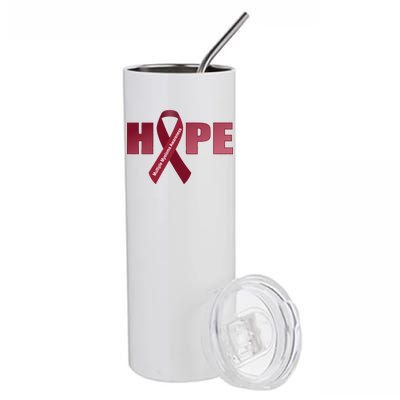 Hope For Multiple Myeloma Awareness Tribute Stainless Steel Tumbler