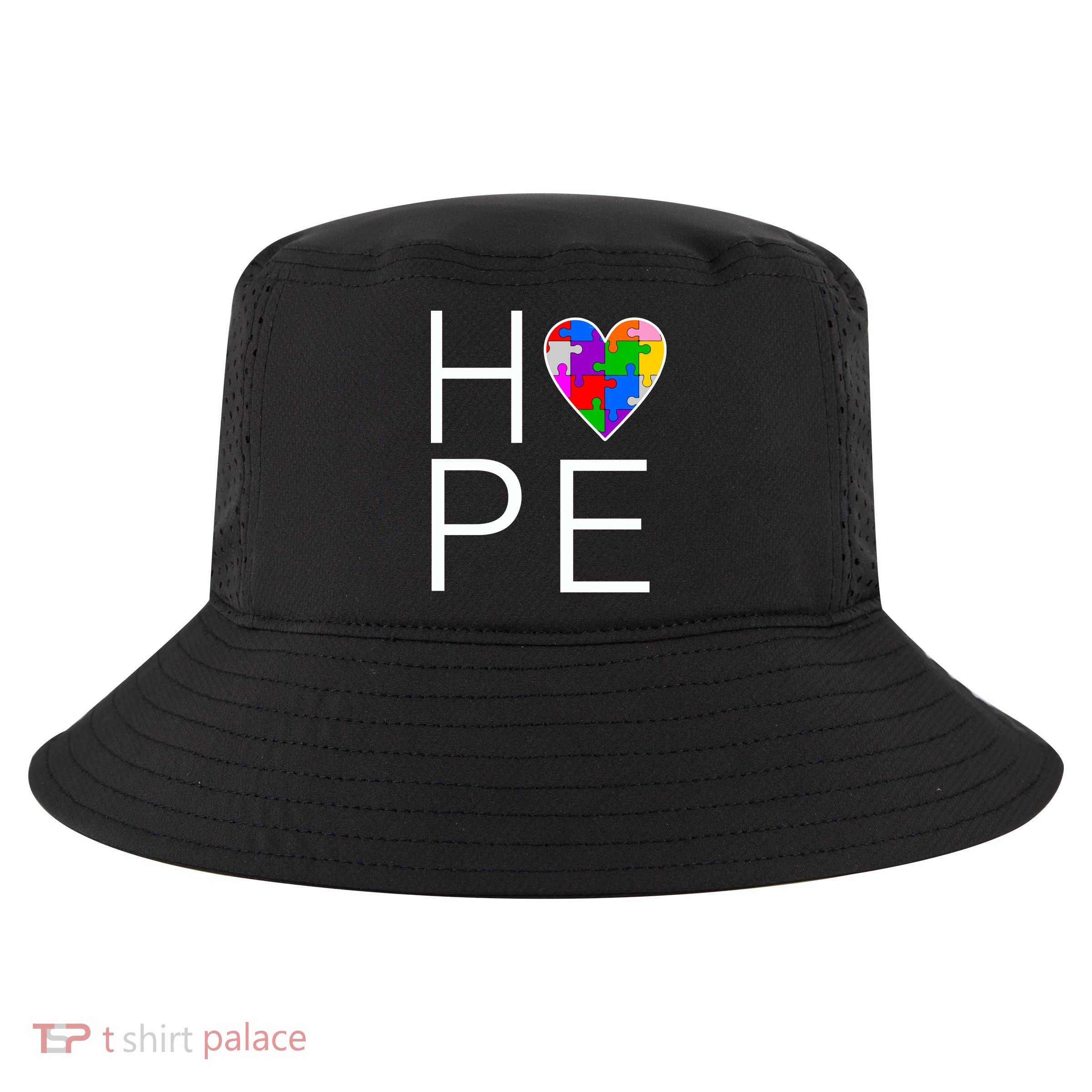 Hope Love Autism Cool Comfort Performance Bucket Hat