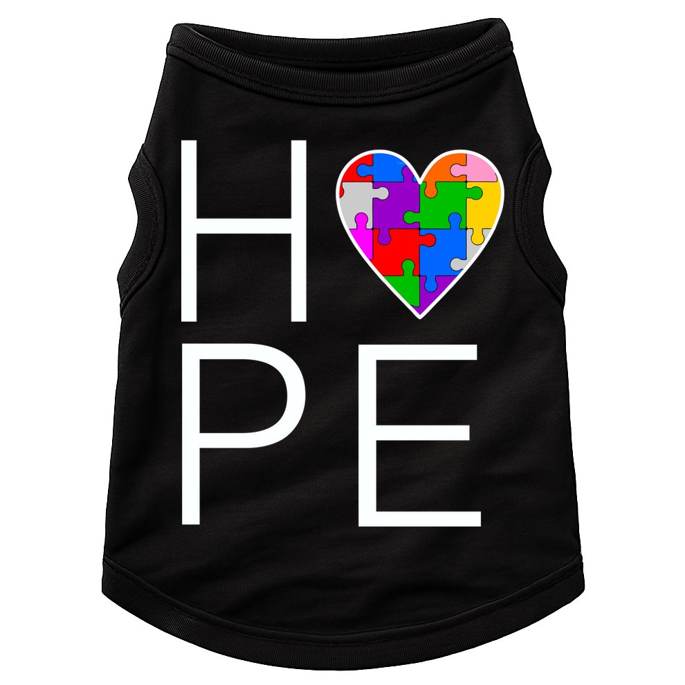 Hope Love Autism Doggie Tank