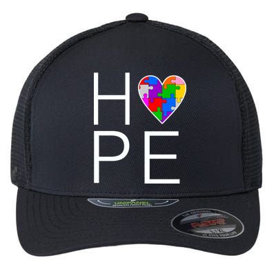 Hope Love Autism Flexfit Unipanel Trucker Cap