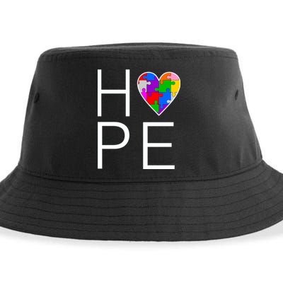 Hope Love Autism Sustainable Bucket Hat