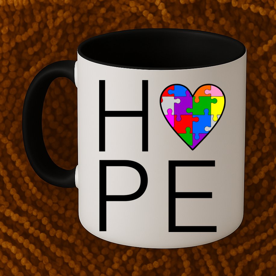 Hope Love Autism Mug