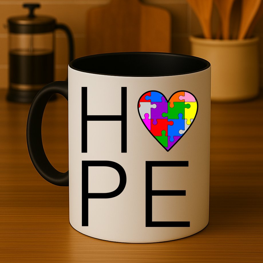 Hope Love Autism Mug