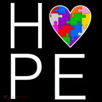 Hope Love Autism 16 in Basic Backpack