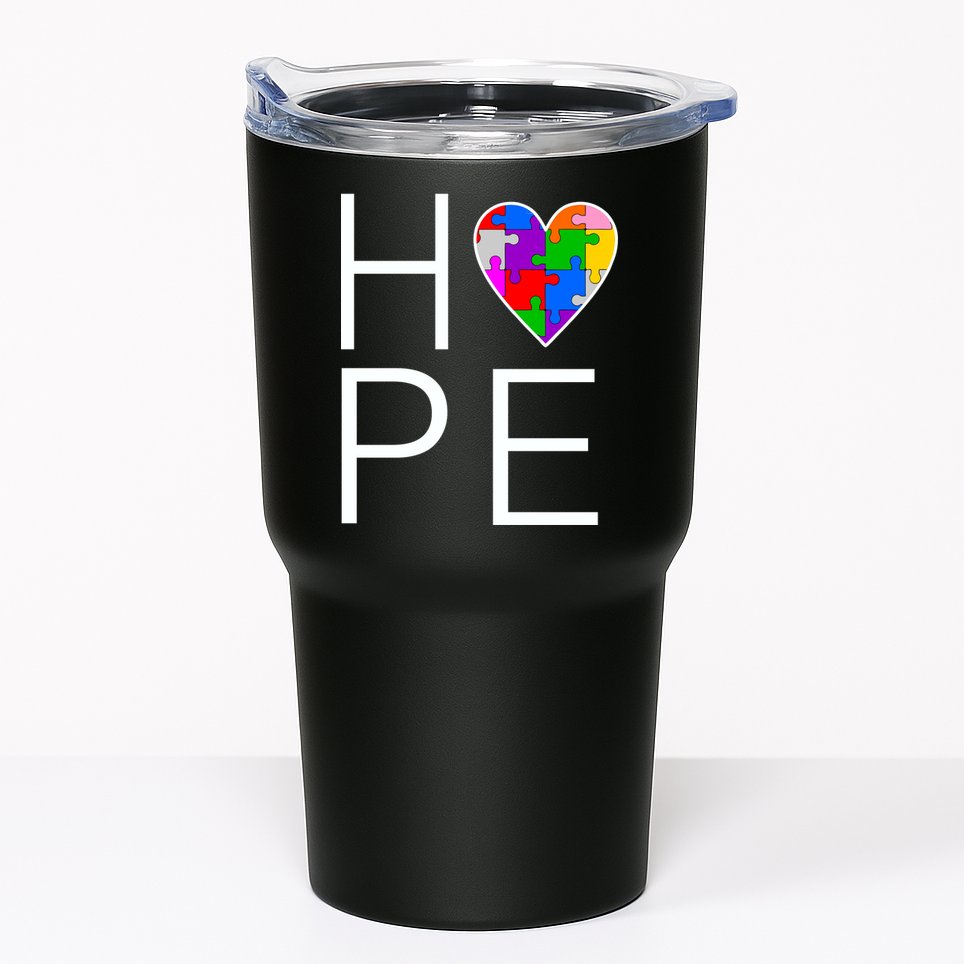 Hope Love Autism Tumbler