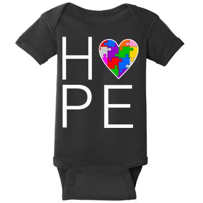 Hope Love Autism Baby Bodysuit