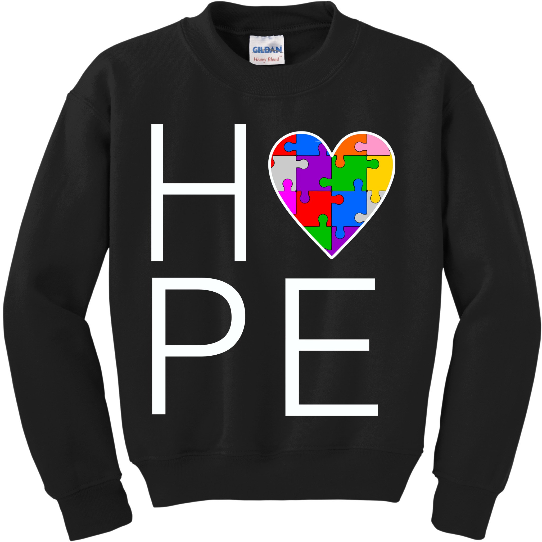 Hope Love Autism Kids Sweatshirt