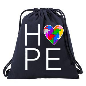 Hope Love Autism Drawstring Bag