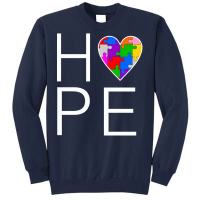 Hope Love Autism Tall Sweatshirt