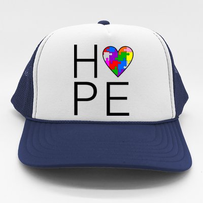 Hope Love Autism Trucker Hat