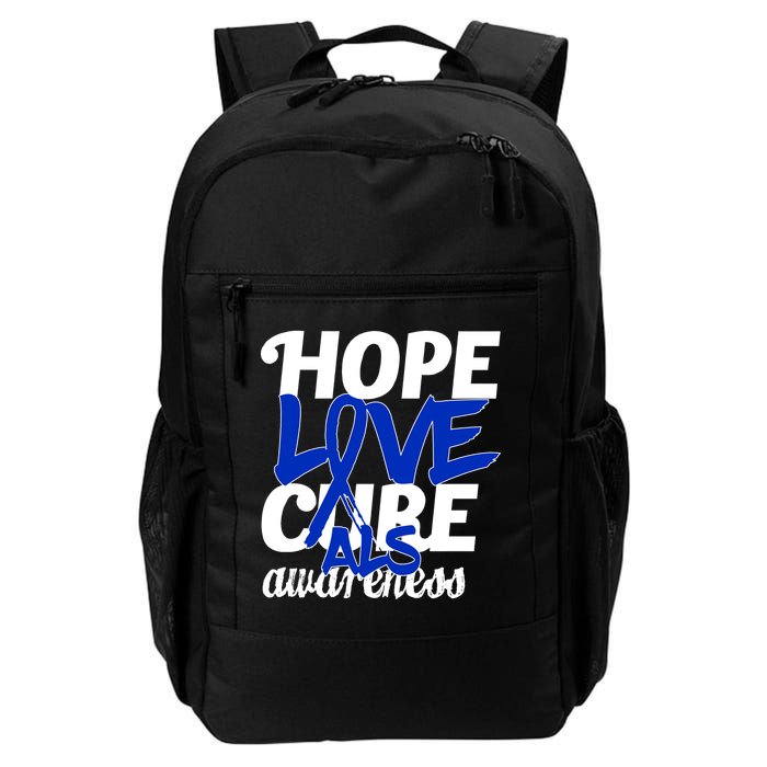 Hope Love Cure ALS Awareness Backpack