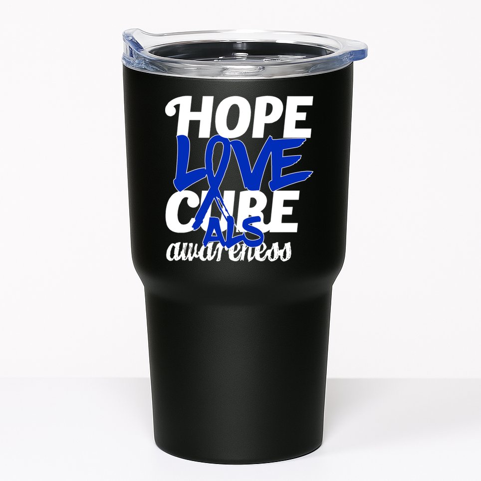 Hope Love Cure ALS Awareness Tumbler