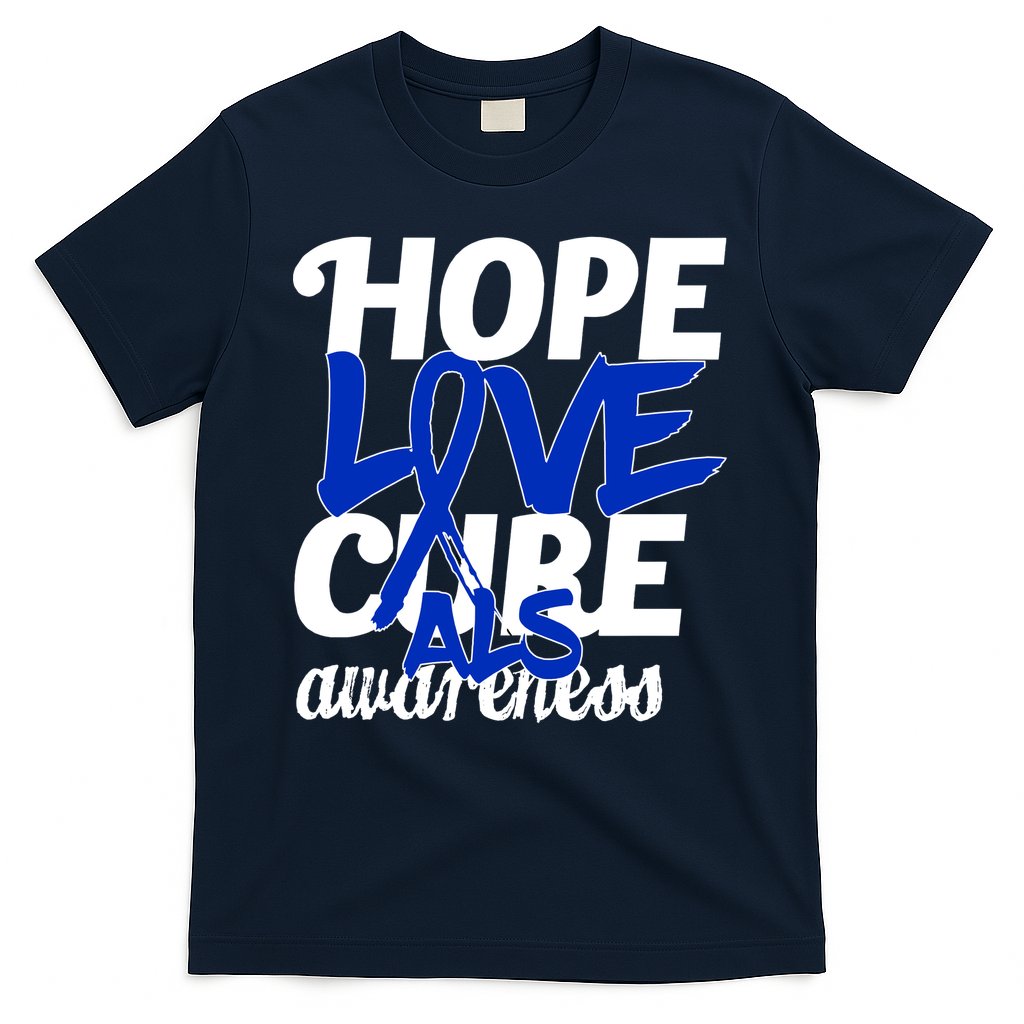 Hope Love Cure ALS Awareness T-Shirt