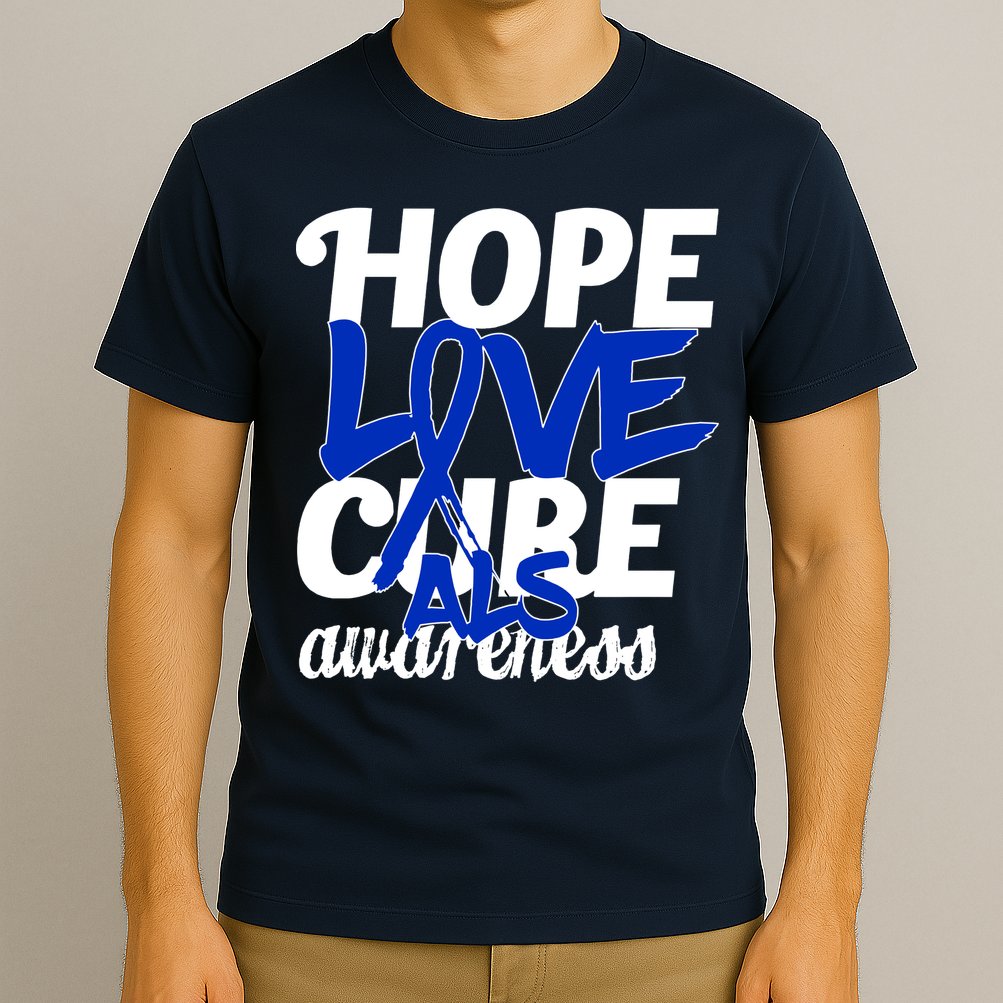 Hope Love Cure ALS Awareness T-Shirt