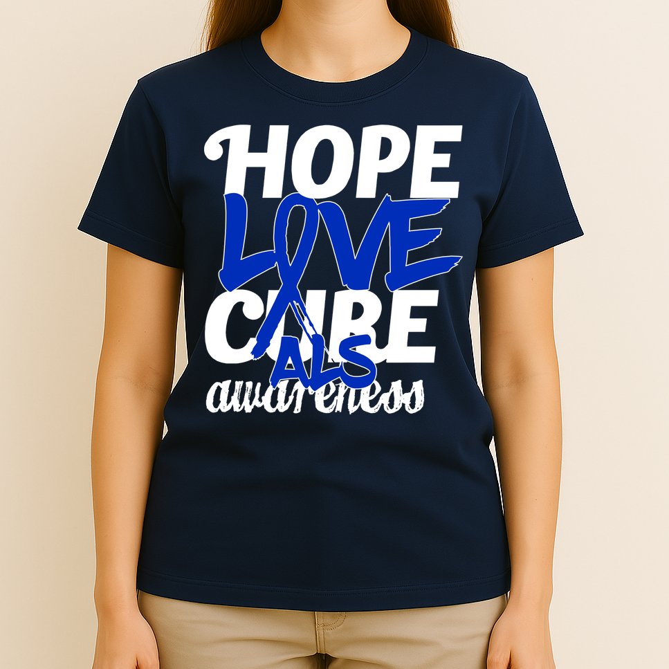 Hope Love Cure ALS Awareness T-Shirt
