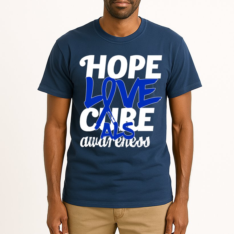 Hope Love Cure ALS Awareness Tall T-Shirt