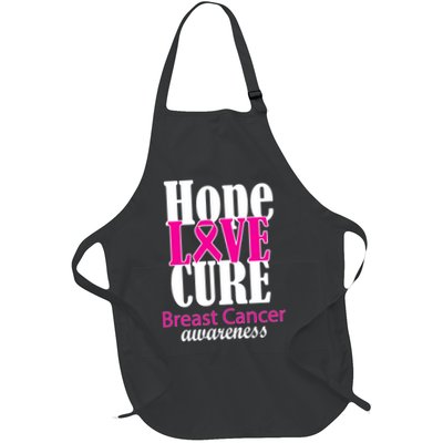 Hope Love Cure Breast Cancer Awareness Apron