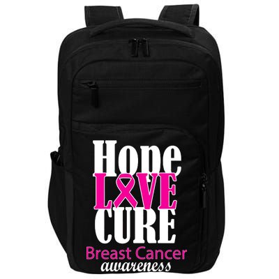 Hope Love Cure Breast Cancer Awareness Impact Tech Backpack