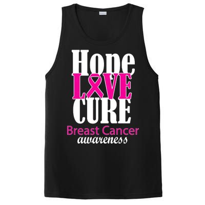 Hope Love Cure Breast Cancer Awareness PosiCharge Competitor Tank