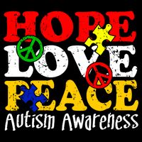 Hope Love Peace Autism Impact Tech Backpack