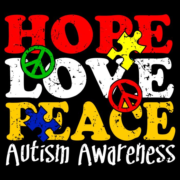 Hope Love Peace Autism Impact Tech Backpack