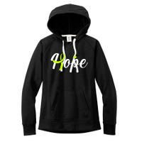 Hope Lymphoma Cancer Awareness Women's Fleece Hoodie