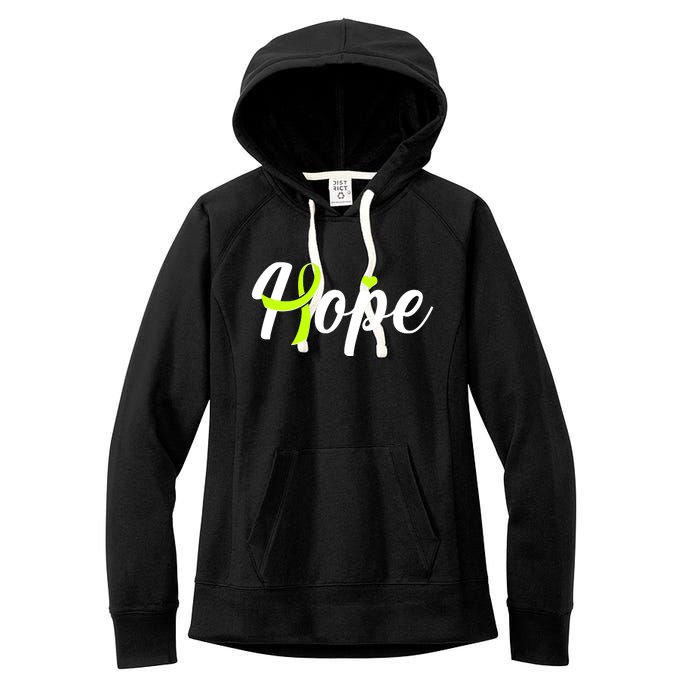 Hope Lymphoma Cancer Awareness Women's Fleece Hoodie