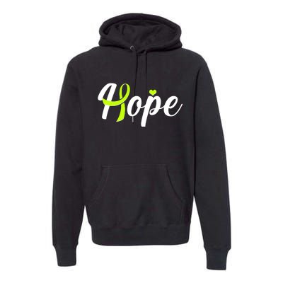 Hope Lymphoma Cancer Awareness Premium Hoodie