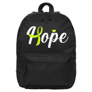 Hope Lymphoma Cancer Awareness 16 in Basic Backpack