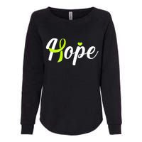 Hope Lymphoma Cancer Awareness Womens California Wash Sweatshirt