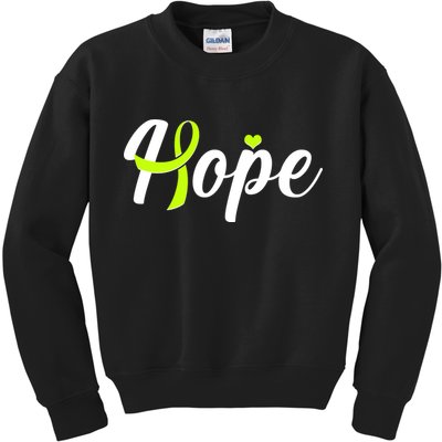 Hope Lymphoma Cancer Awareness Kids Sweatshirt