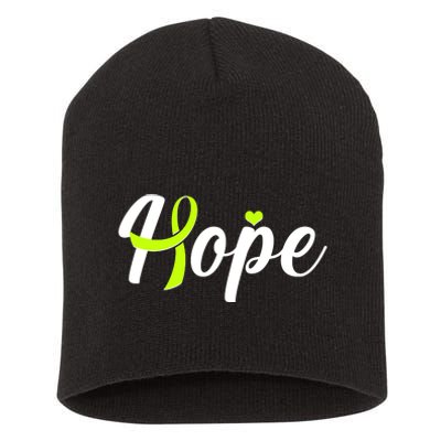 Hope Lymphoma Cancer Awareness Short Acrylic Beanie