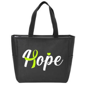 Hope Lymphoma Cancer Awareness Zip Tote Bag