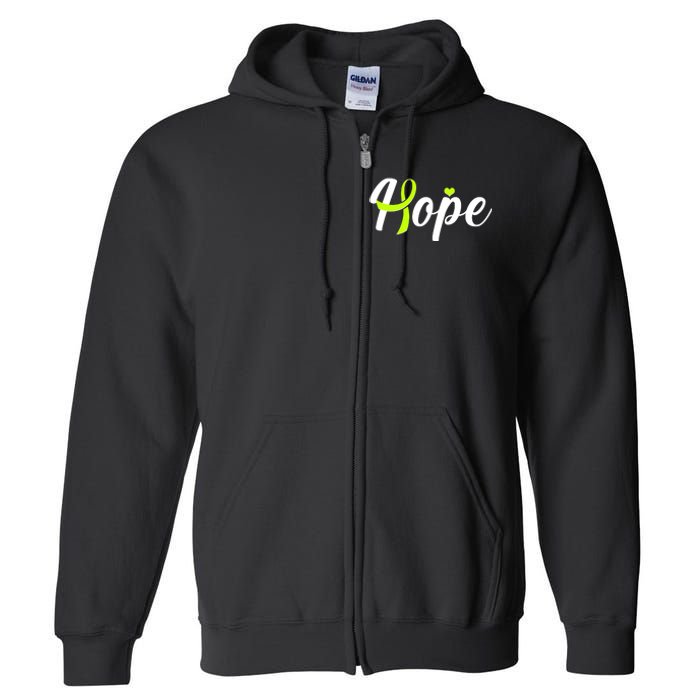 Hope Lymphoma Cancer Awareness Full Zip Hoodie