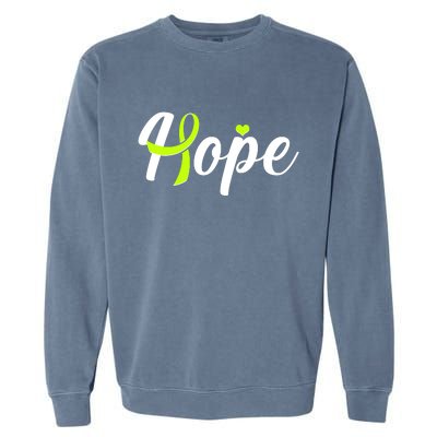 Hope Lymphoma Cancer Awareness Garment-Dyed Sweatshirt