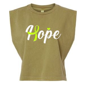 Hope Lymphoma Cancer Awareness Garment-Dyed Women's Muscle Tee