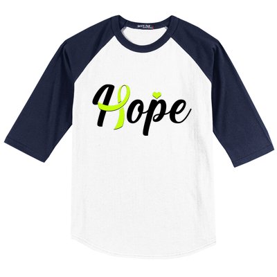 Hope Lymphoma Cancer Awareness Baseball Sleeve Shirt