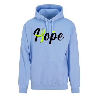 Hope Lymphoma Cancer Awareness Unisex Surf Hoodie