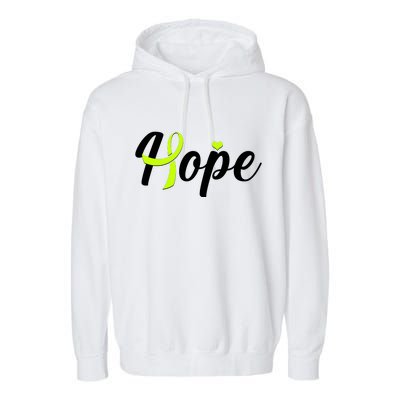 Hope Lymphoma Cancer Awareness Garment-Dyed Fleece Hoodie