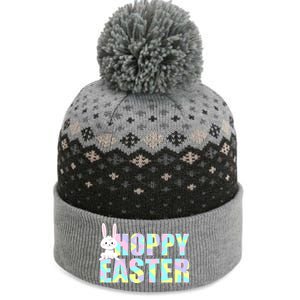 Hoppy Easter Colorful Happy Easter Bunny The Baniff Cuffed Pom Beanie