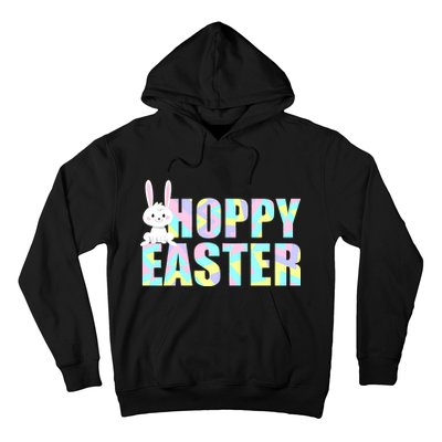 Hoppy Easter Colorful Happy Easter Bunny Hoodie