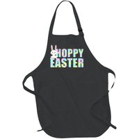 Hoppy Easter Colorful Happy Easter Bunny Full-Length Apron With Pockets