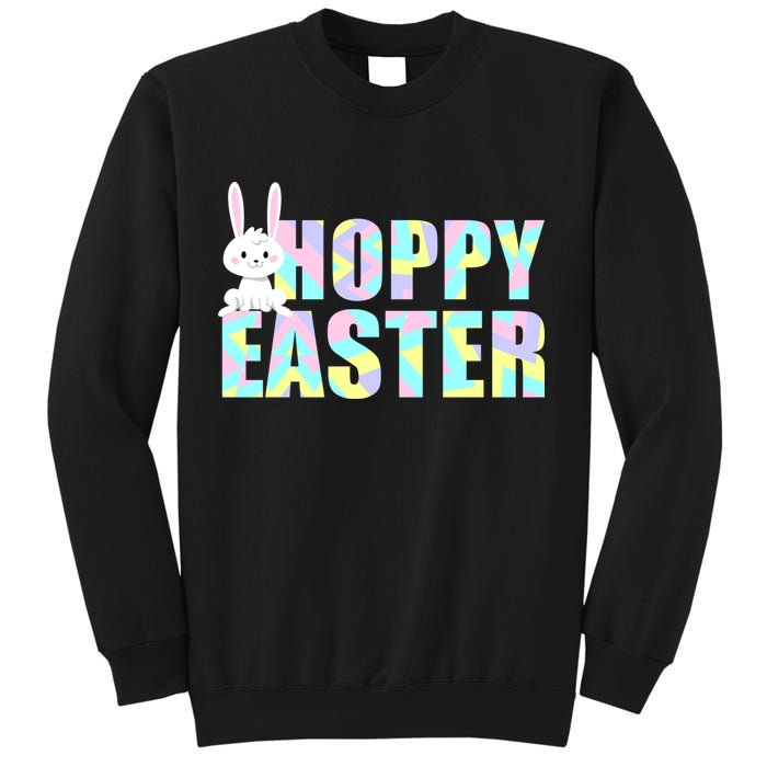 Hoppy Easter Colorful Happy Easter Bunny Sweatshirt