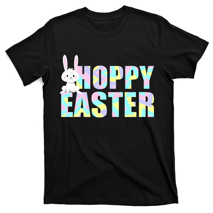 Hoppy Easter Colorful Happy Easter Bunny T-Shirt