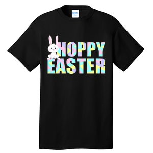 Hoppy Easter Colorful Happy Easter Bunny Tall T-Shirt